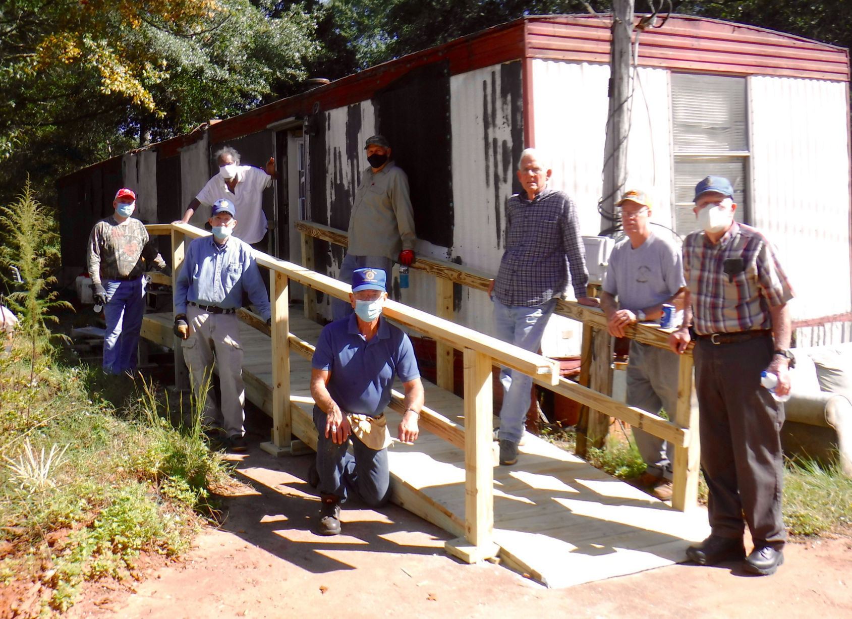 Rotary Club constructs ramp for Johnson